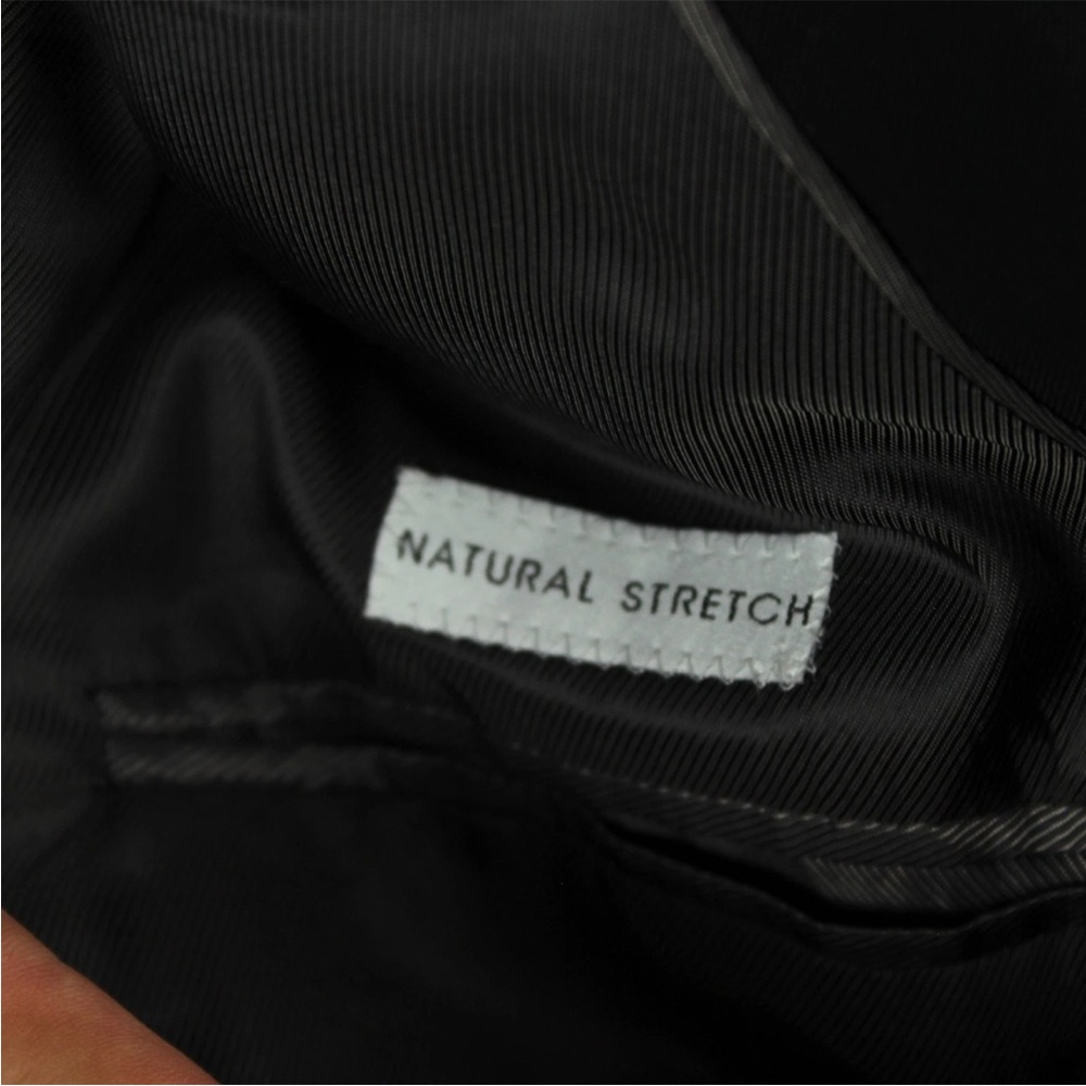 Armani Collezioni G Line Natural Stretch Wool Sports Coat Mens 56 Black EUC - Picture 7 of 13